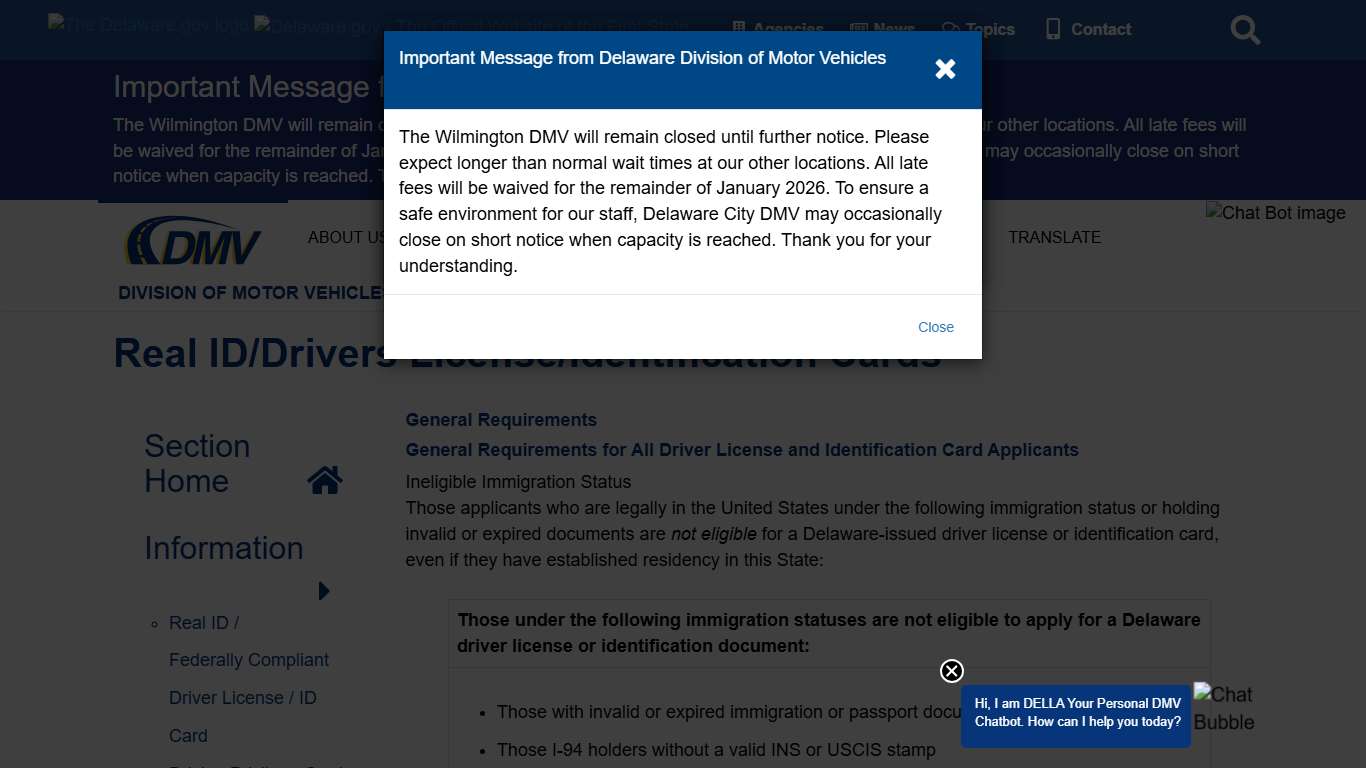 Real ID/Drivers License/Identification Cards - Division of Motor Vehicles